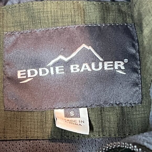 Eddie Bauer Jacket Green Full Zip Hood Small - Picture 8 of 10